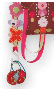 S-hook hair clip bow holder - baby felt hair clips and hair bows. Unique baby hairclips and barrettes