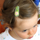 felt hair clips for baby and toddler | giddygiddy.com