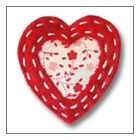 heart hair clip for baby – handmade children’s felt hair clip