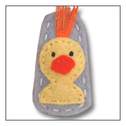 lucky duck hair clip for baby – handmade children’s felt hair clip