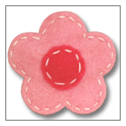 pink flower hair clip for baby – handmade children’s felt hair clip