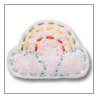 rainbow hair clip for baby – handmade children’s felt hair clip