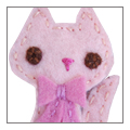 kitty hair clip and barrettes. unique hair clips and accessories for baby and toddler.