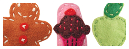 sweet treats hair clips and barrettes. unique hair clips and accessories for baby and toddler.