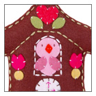 cuckoo clock hair clip holder for baby and toddlers.  Unique baby hairclips and accessories
