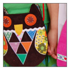 owl pouch bag for baby and toddlers.  Unique baby hairclips and accessories